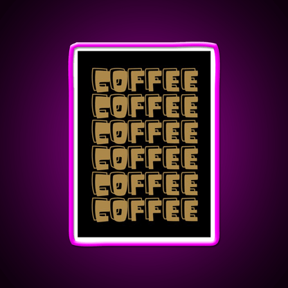 Coffee Cafe Led Neon Sign Espresso Bar Art For Coffee Lover Rgb Color - Shineneon