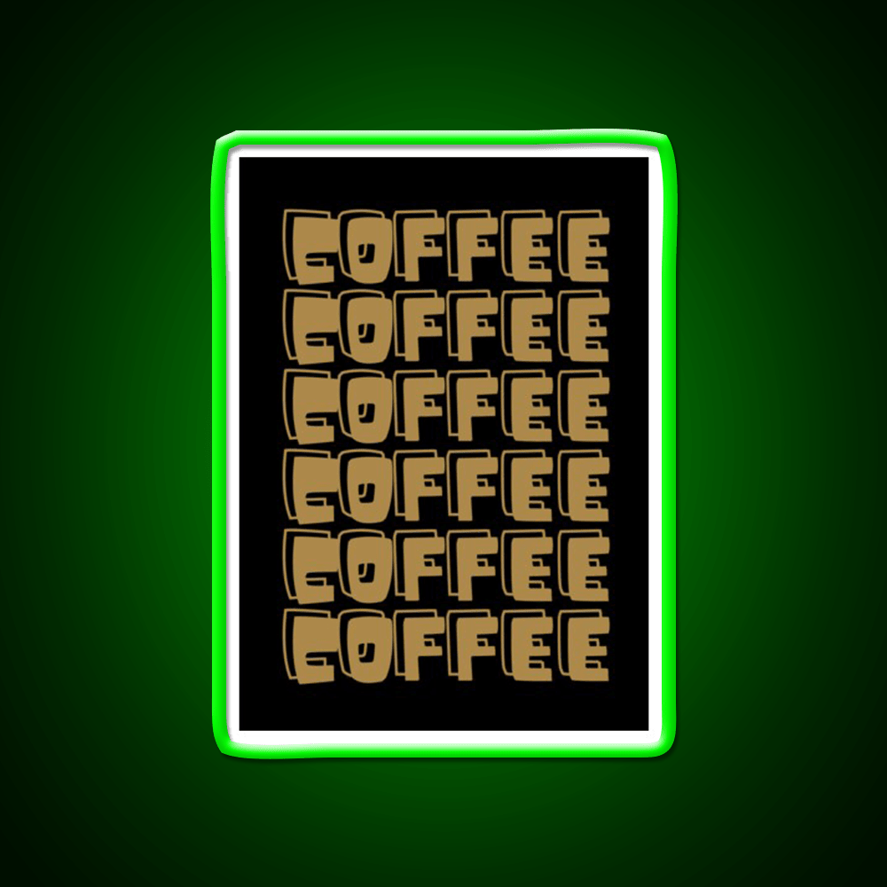 Coffee Cafe Led Neon Sign Espresso Bar Art For Coffee Lover Rgb Color - Shineneon