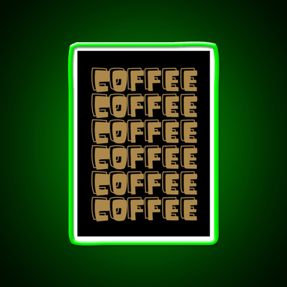 Coffee Cafe Led Neon Sign Espresso Bar Art For Coffee Lover Rgb Color - Shineneon