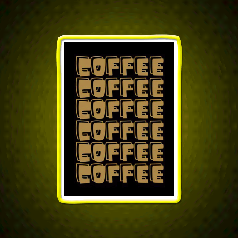 Coffee Cafe Led Neon Sign Espresso Bar Art For Coffee Lover Rgb Color