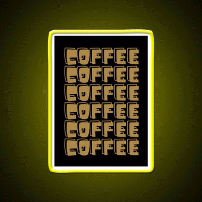 Coffee Cafe Led Neon Sign Espresso Bar Art For Coffee Lover Rgb Color