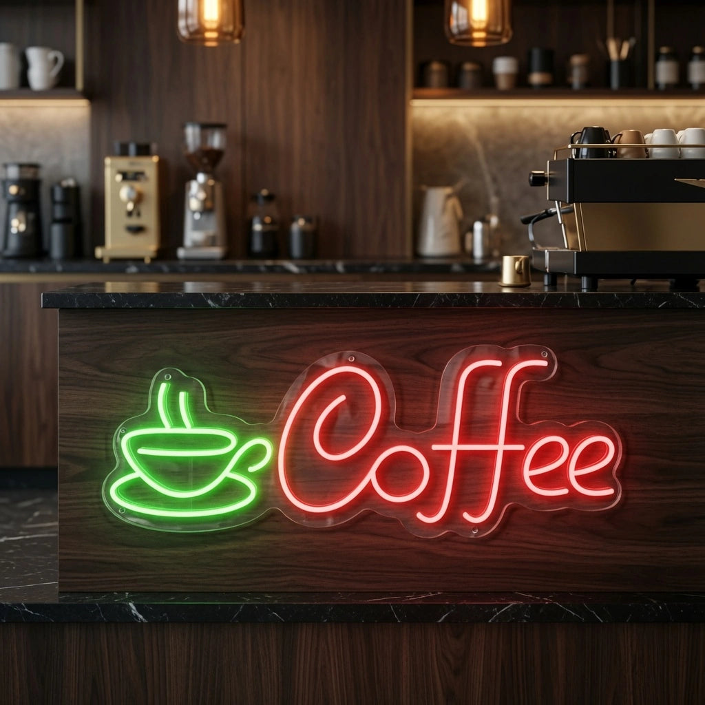 Coffee Coffee Bar Wall Art LED Neon Sign - 01 Original Product Image