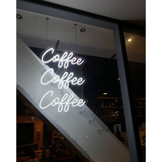 Coffee Coffee Coffee Led Sign Business Neon Sign