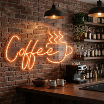 Coffee Commercial Wall Decor LED Neon Sign - 02 High-Converting Product Image