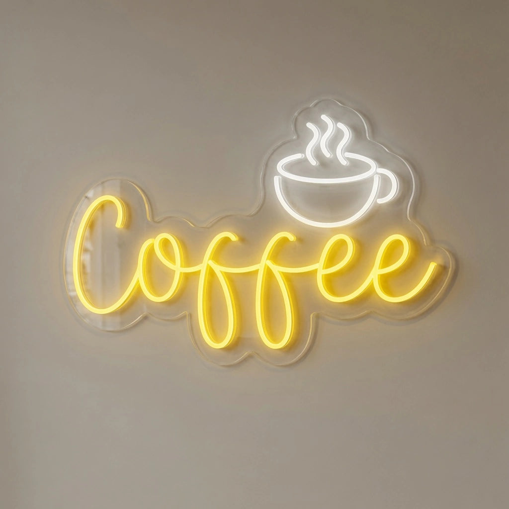 Coffee Counter Wall Art LED Neon Sign - 01 Original Product Image