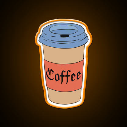 Coffee Cup Calligraphy Cafe Led Neon Sign Espresso Bar Art Rgb Color