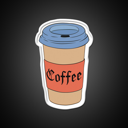 Coffee Cup Calligraphy Cafe Led Neon Sign Espresso Bar Art Rgb Color