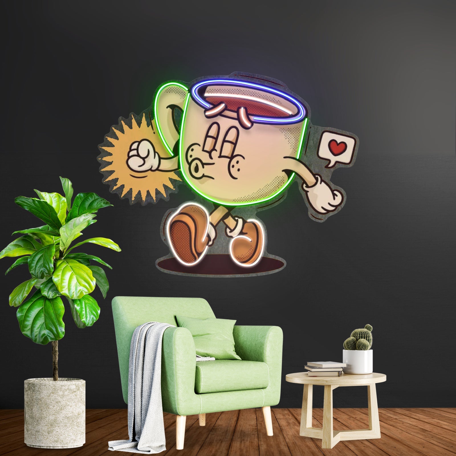 Coffee Cup Cute Trendy Retro Led Neon Sign Light Custom Led Signs - Shineneon