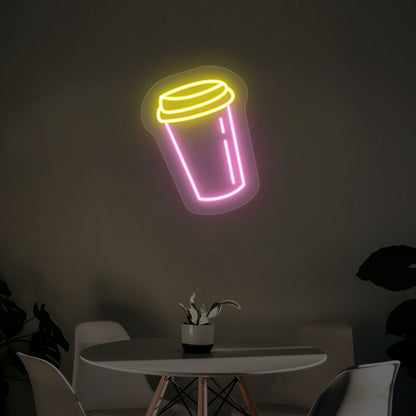 Coffee Cup Led Neon Sign Multicolor | Shineneon