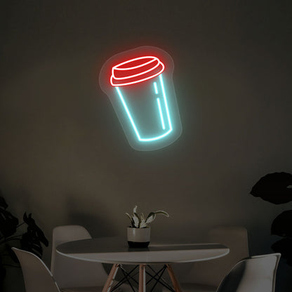 Coffee Cup Led Neon Sign Multicolor | Shineneon