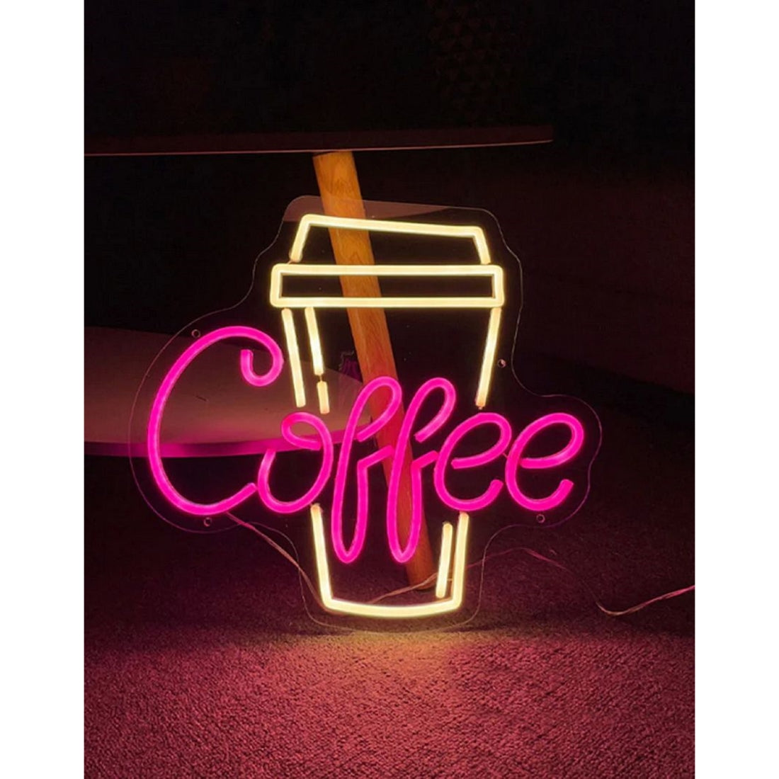 Coffee Cup Led Sign Business Neon Sign For Room