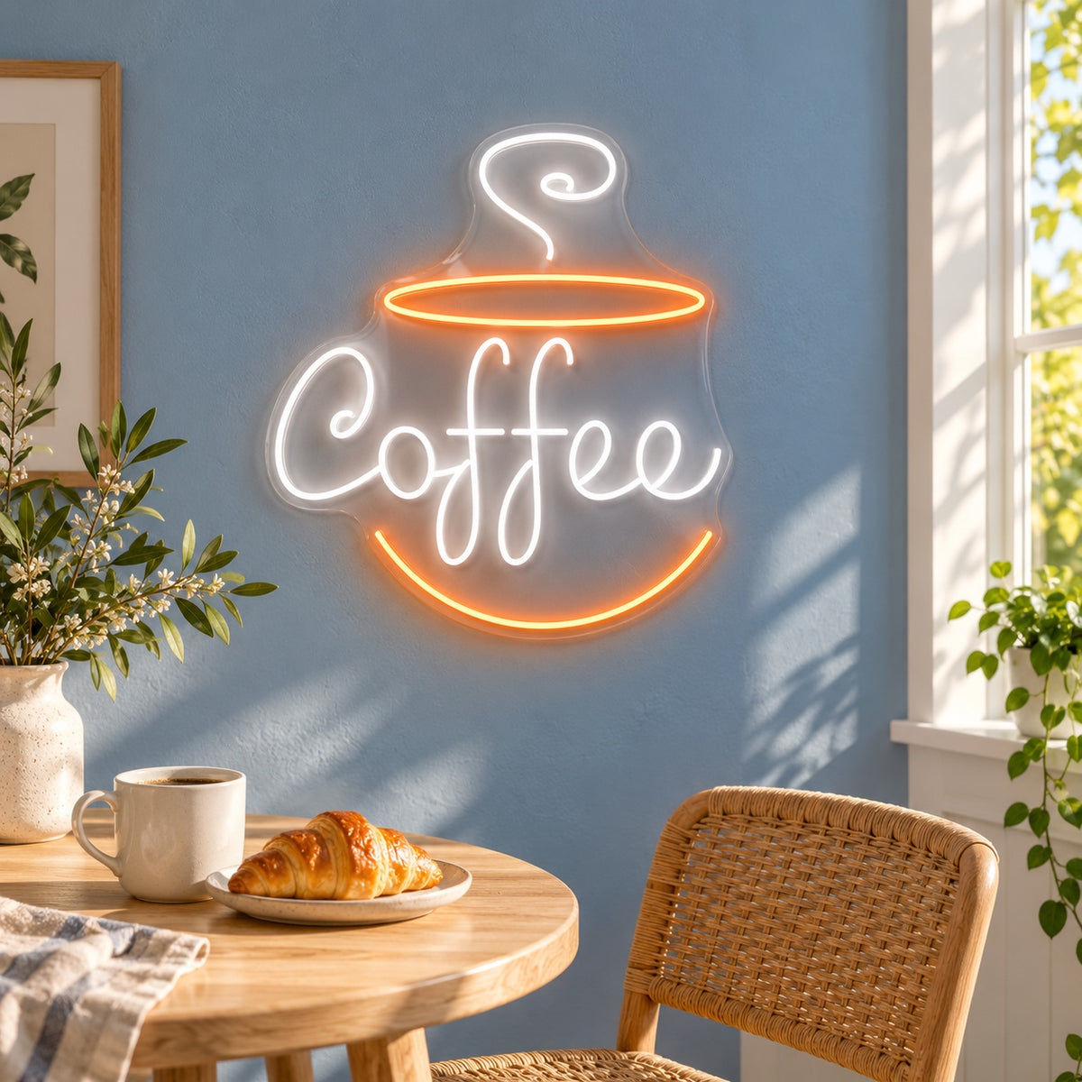 Coffee Cup LED Neon Sign - lifestyle view