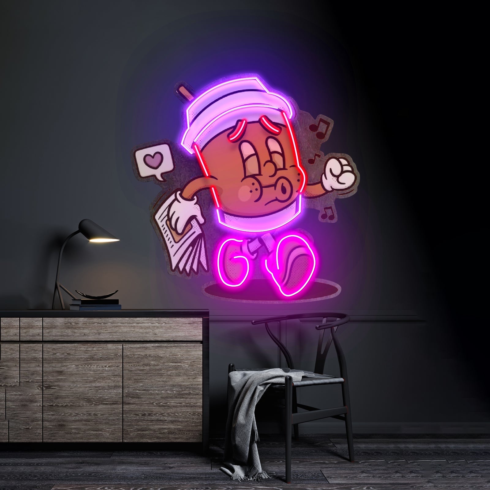 Coffee Cup Retro Led Neon Sign Light Custom Led Signs - Shineneon