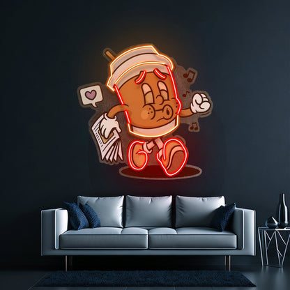 Coffee Cup Retro Led Neon Sign Light Custom Led Signs - Shineneon