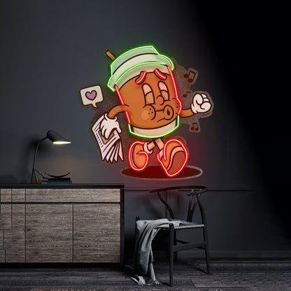 Coffee Cup Retro Led Neon Sign Light Custom Led Signs - Shineneon