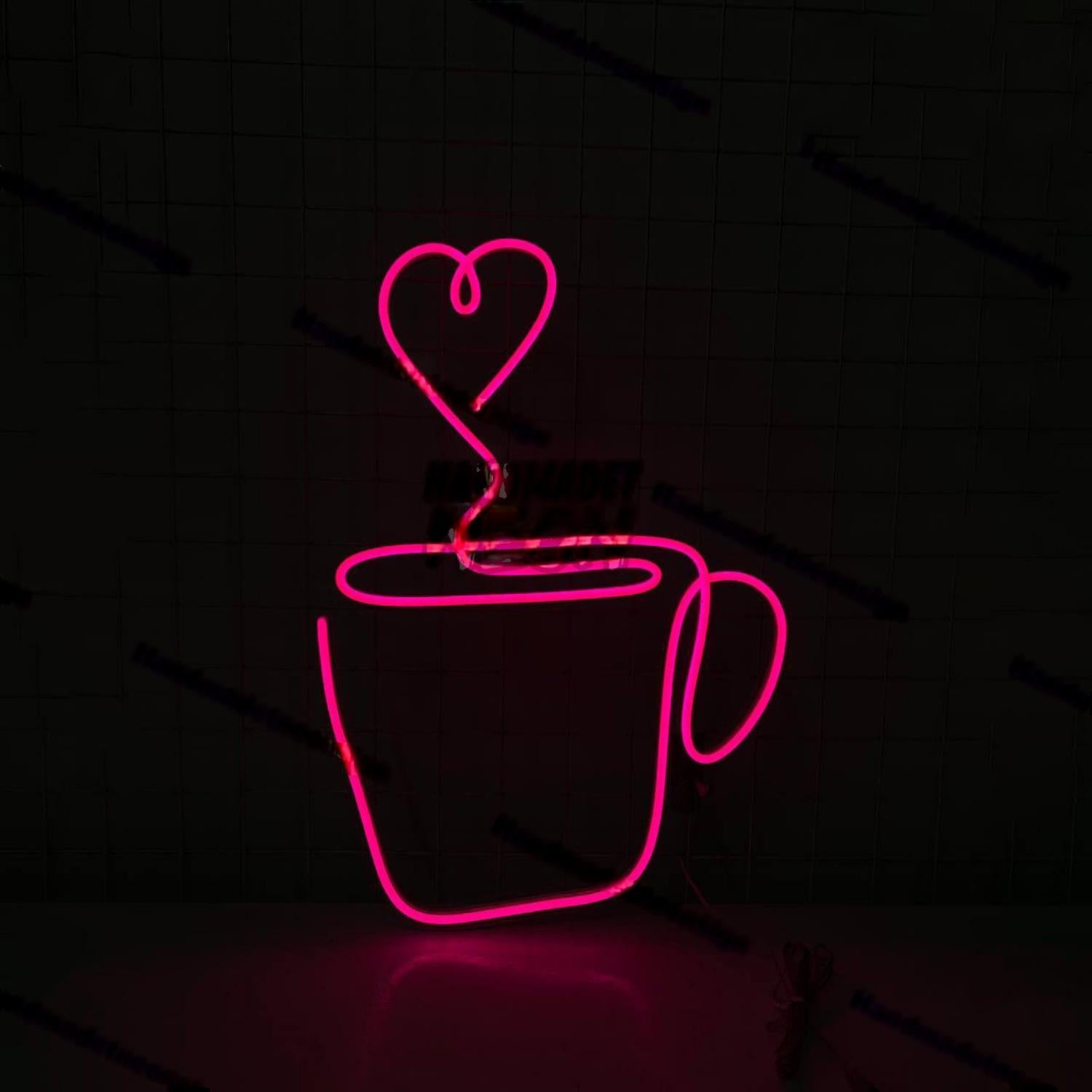 Coffee Cup With Love Led Decor | Shineneon