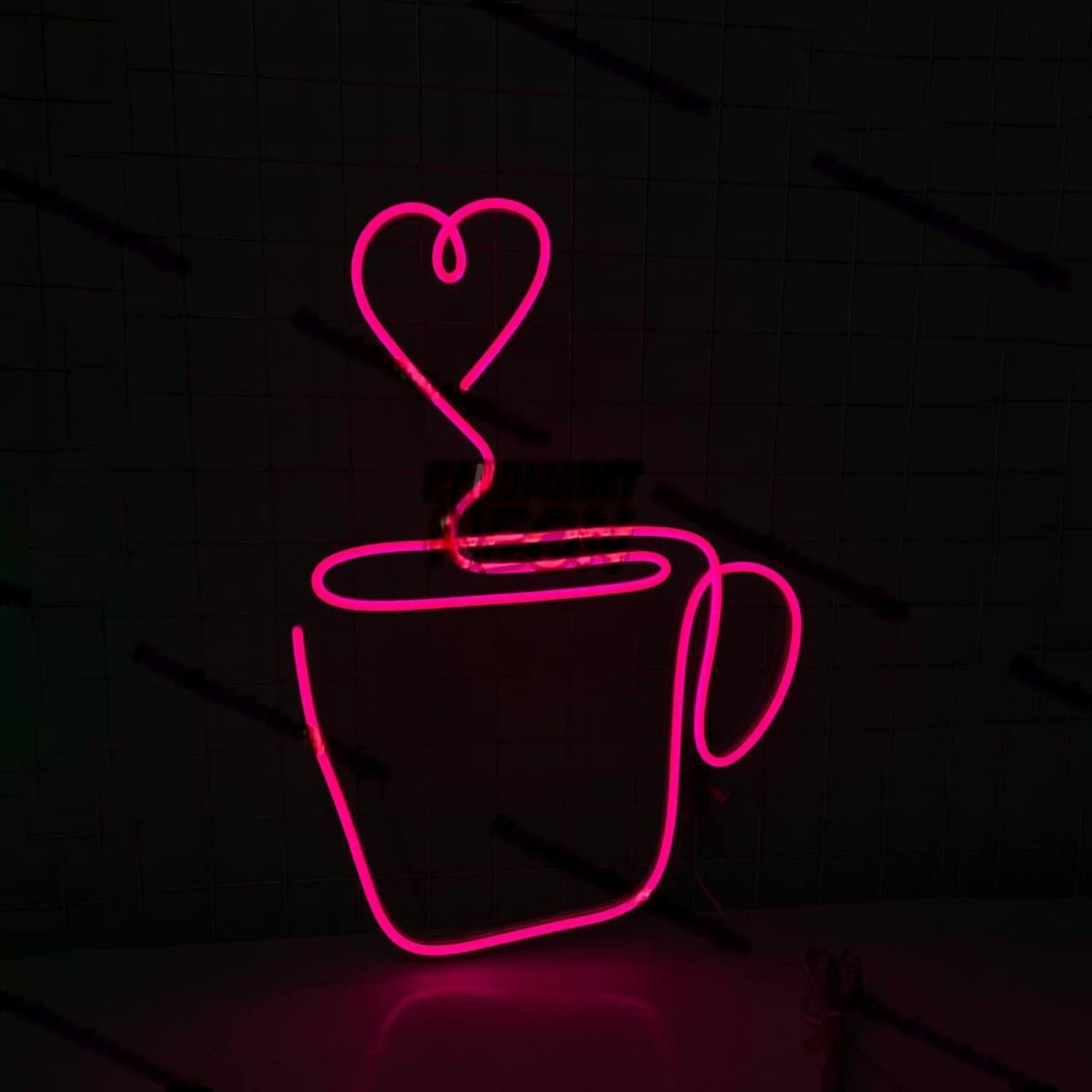 Coffee Cup With Love Led Decor | Shineneon