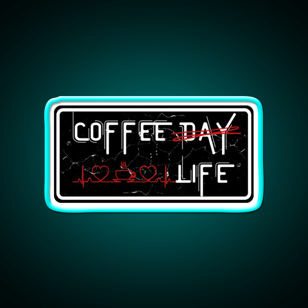 Coffee Day And Coffee Life Cafe Led Neon Sign Espresso Bar Art Rgb Color - Shineneon