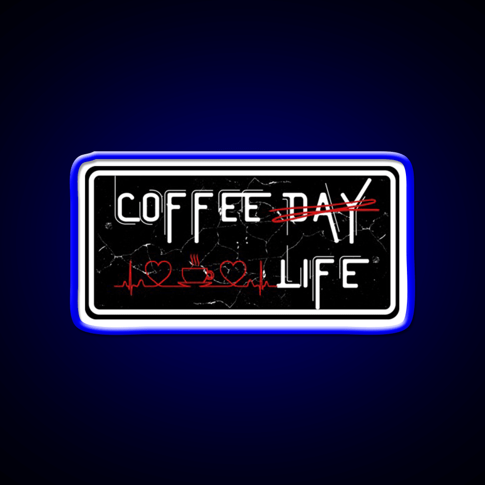 Coffee Day And Coffee Life Cafe Led Neon Sign Espresso Bar Art Rgb Color - Shineneon