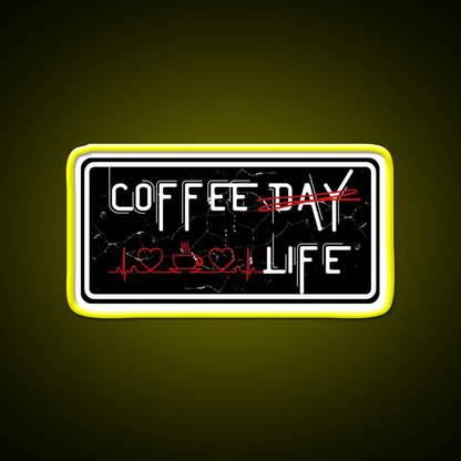 Coffee Day And Coffee Life Cafe Led Neon Sign Espresso Bar Art Rgb Color - Shineneon