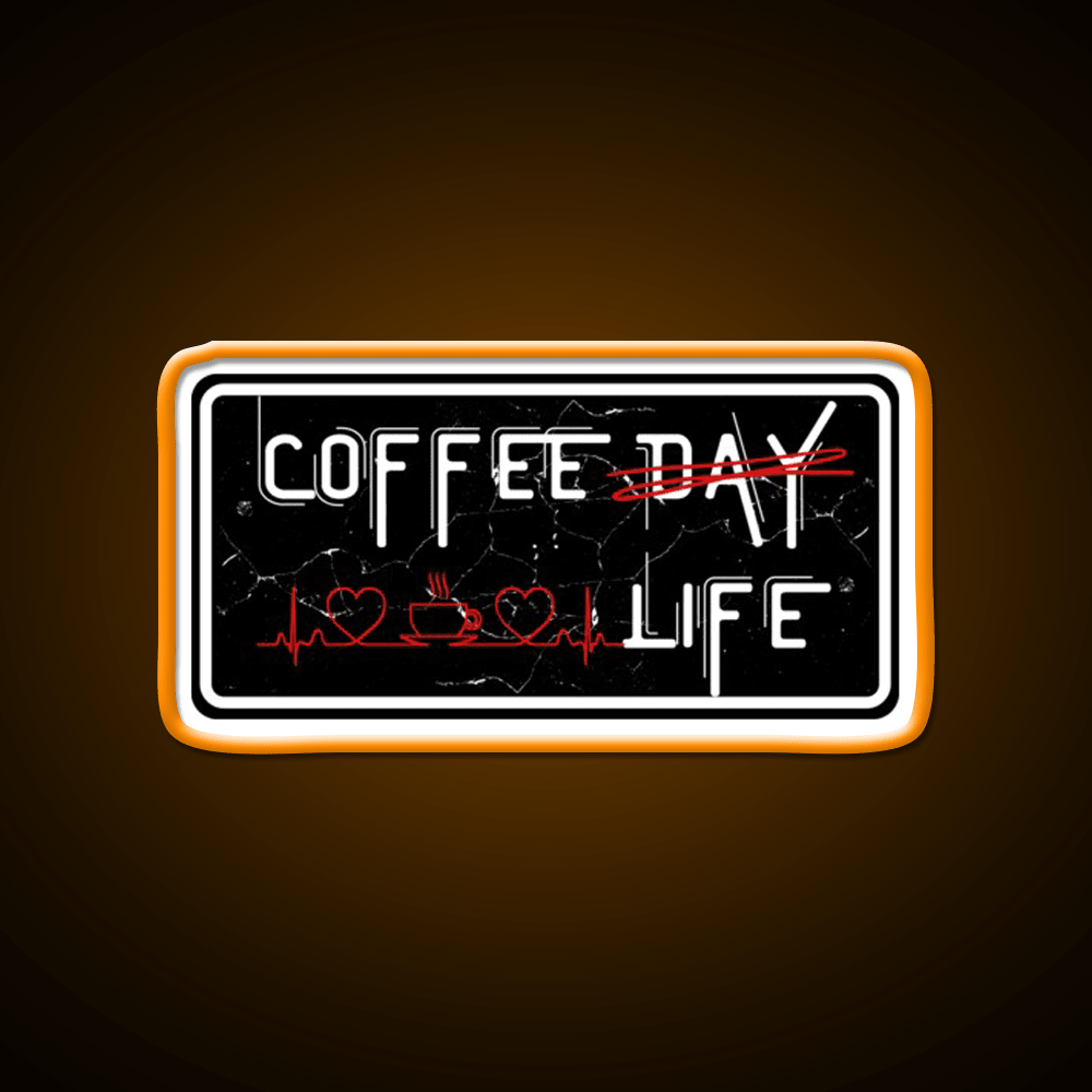 Coffee Day And Coffee Life Cafe Led Neon Sign Espresso Bar Art Rgb Color - Shineneon