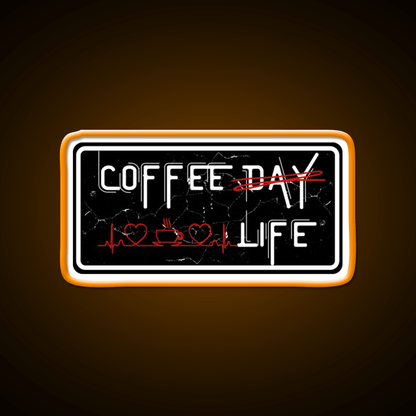 Coffee Day And Coffee Life Cafe Led Neon Sign Espresso Bar Art Rgb Color - Shineneon