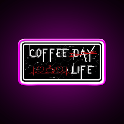 Coffee Day And Coffee Life Cafe Led Neon Sign Espresso Bar Art Rgb Color - Shineneon