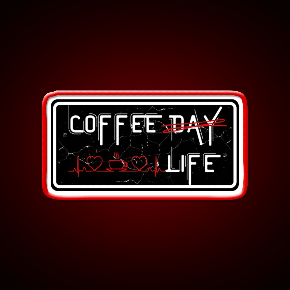 Coffee Day And Coffee Life Cafe Led Neon Sign Espresso Bar Art Rgb Color - Shineneon