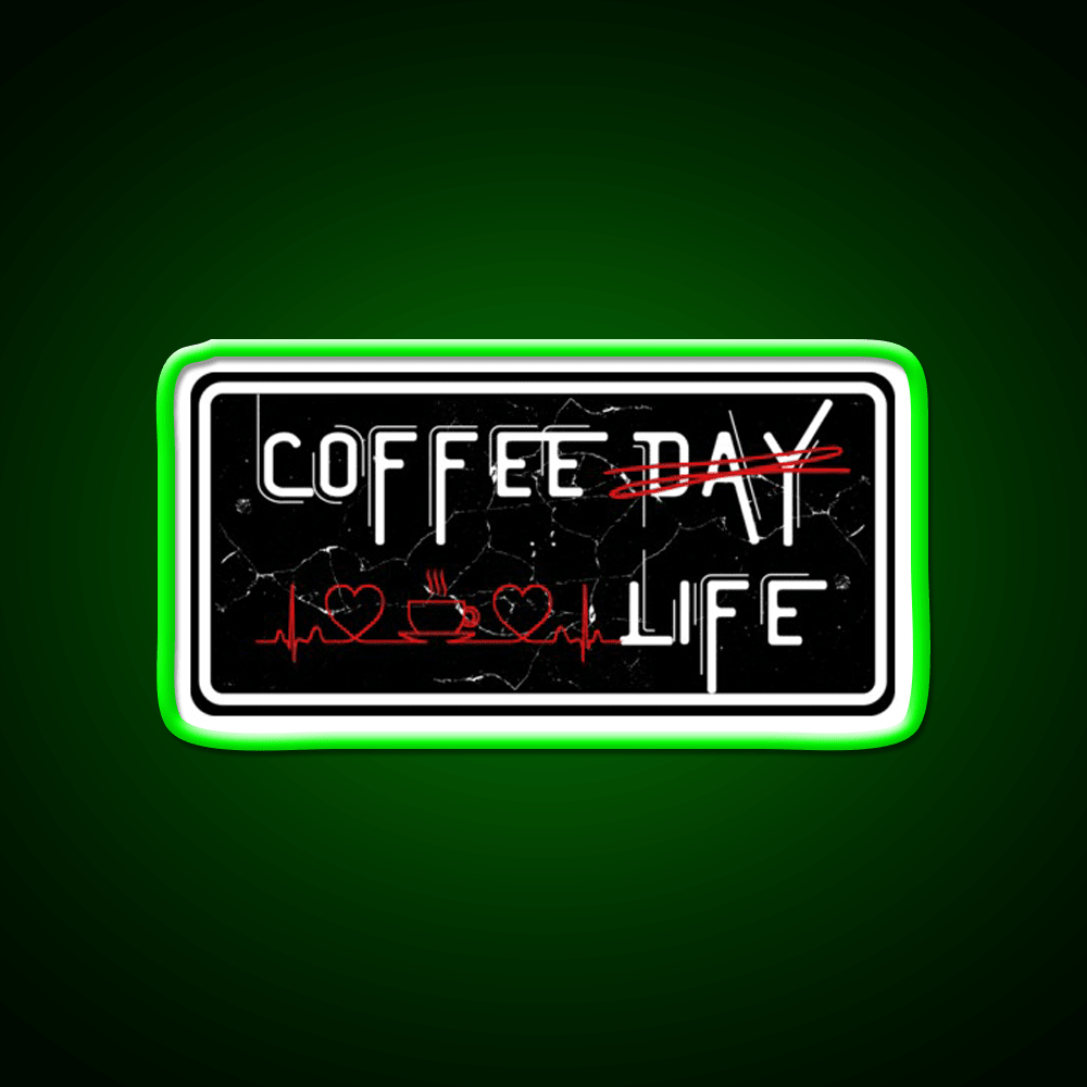 Coffee Day And Coffee Life Cafe Led Neon Sign Espresso Bar Art Rgb Color - Shineneon