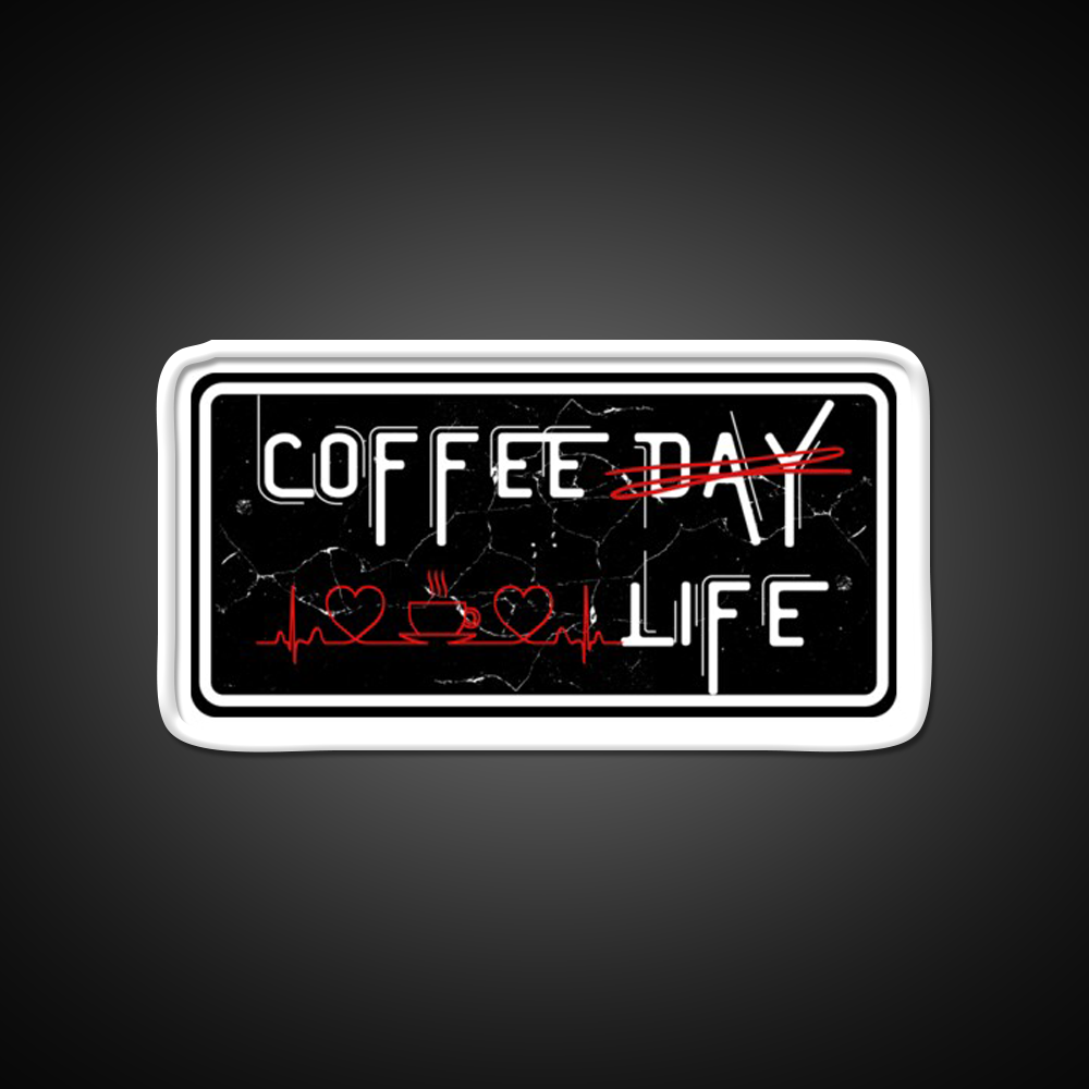 Coffee Day And Coffee Life Cafe Led Neon Sign Espresso Bar Art Rgb Color