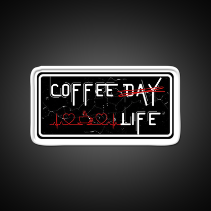 Coffee Day And Coffee Life Cafe Led Neon Sign Espresso Bar Art Rgb Color