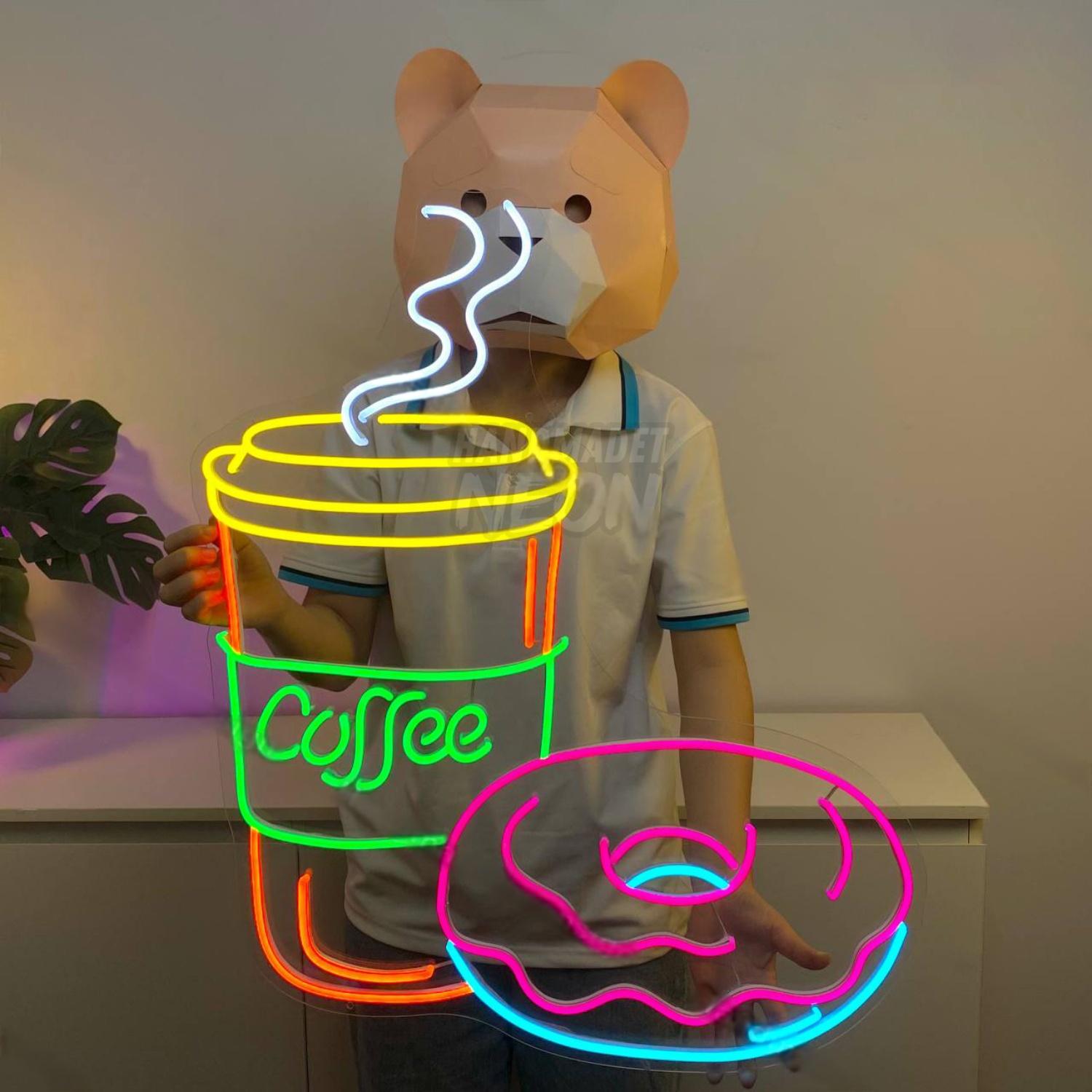Coffee Donut Led Neon Sign Coffee Led Neon Sign | Shineneon