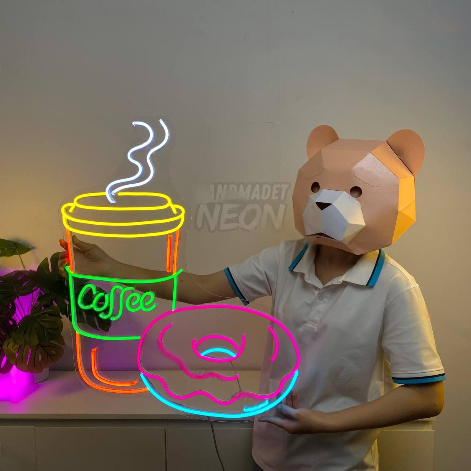 Coffee Donut Led Neon Sign Coffee Led Neon Sign | Shineneon