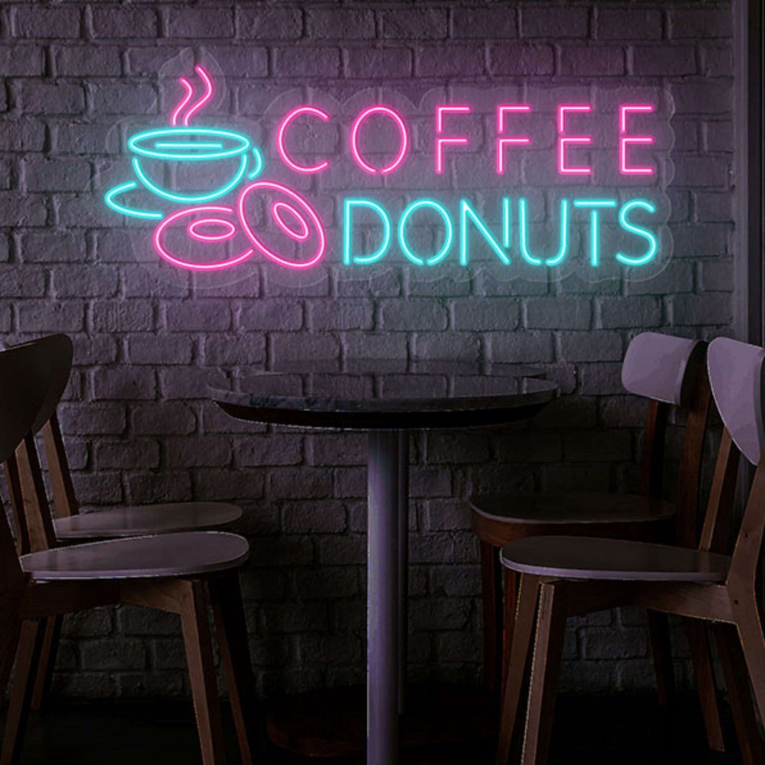 Coffee Donut Neon Sign Wall Art Decor | Shineneon