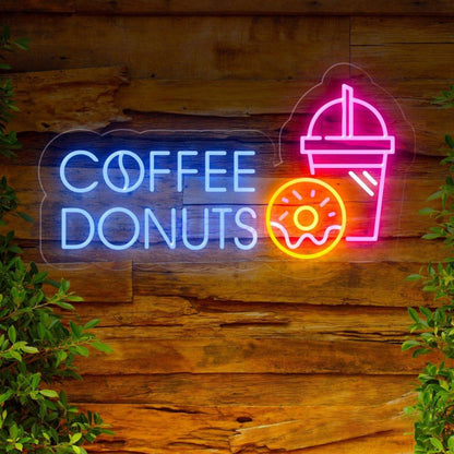 Coffee Donuts Led Neon Sign With Brew And Treats | Shineneon