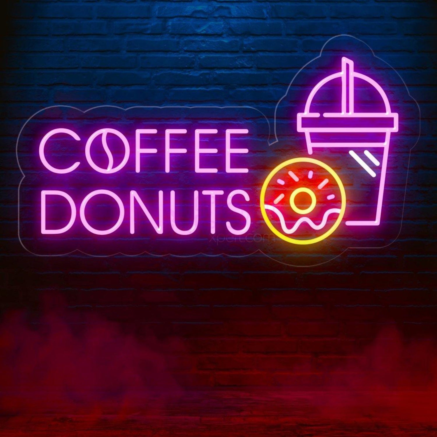 Coffee Donuts Led Neon Sign With Brew And Treats | Shineneon