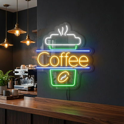 Coffee Entry Wall Decor LED Neon Sign - 02 High-Converting Product Image