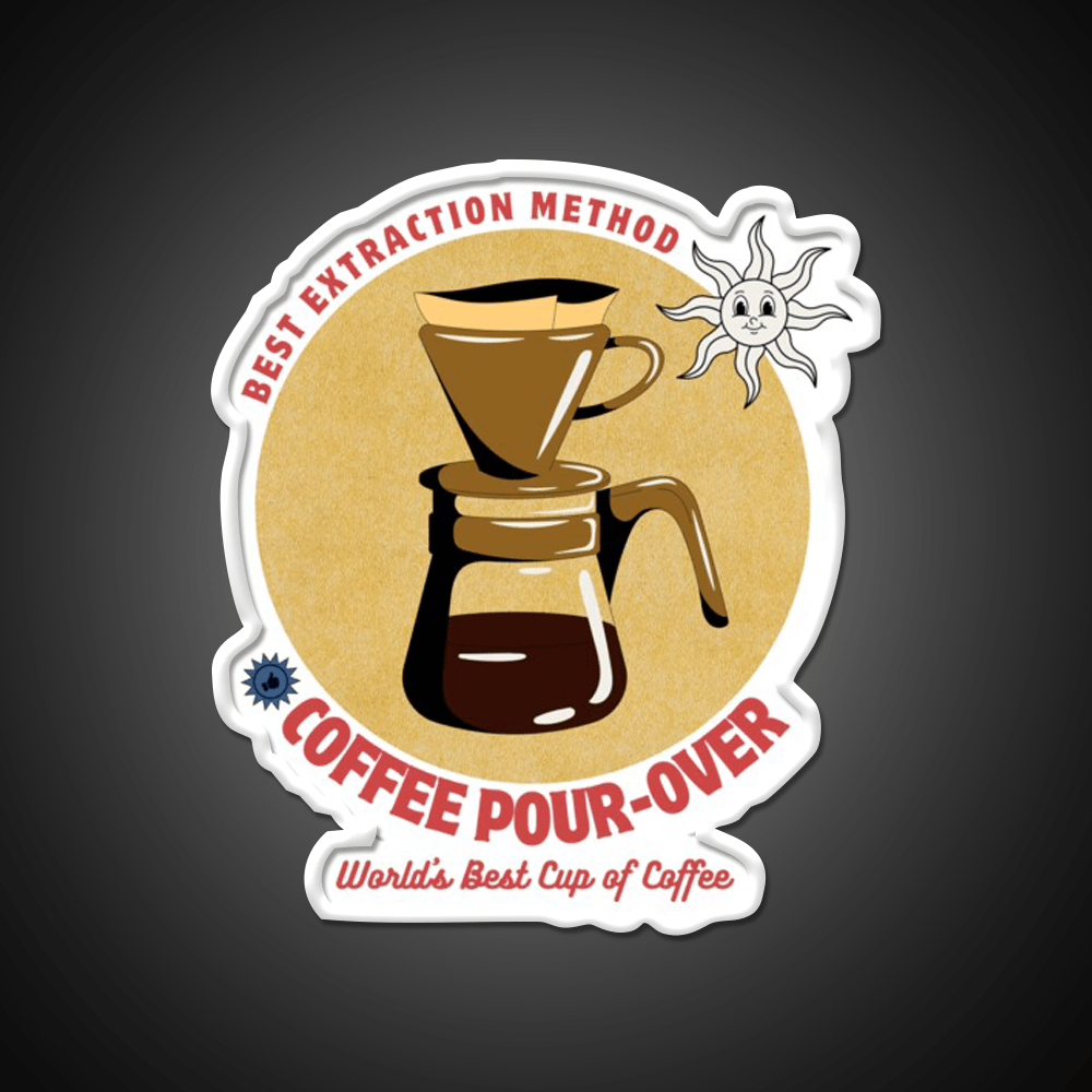 Coffee Extraction Method Cafe Led Neon Sign Espresso Bar Art Rgb Color - Shineneon