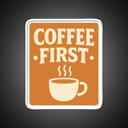 Coffee First Retro Coffee Art Cafe Led Neon Sign Espresso Bar Art Rgb Color - Shineneon