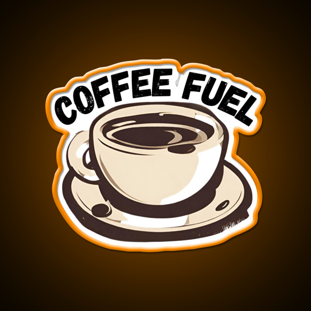 Coffee Fuel Cafe Led Neon Sign Espresso Bar Art Rgb Color