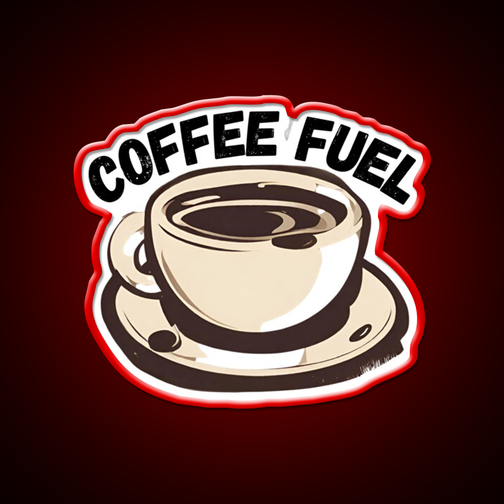 Coffee Fuel Cafe Led Neon Sign Espresso Bar Art Rgb Color