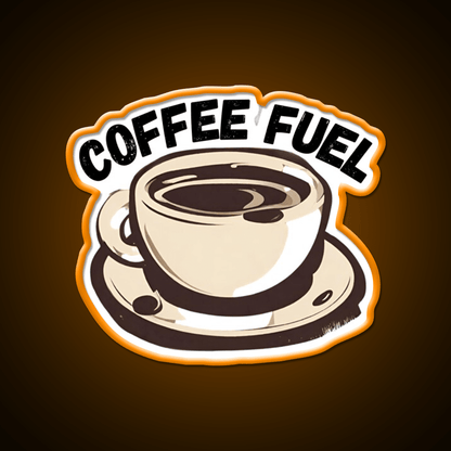 Coffee Fuel Cafe Led Neon Sign Espresso Bar Art Rgb Color - Shineneon