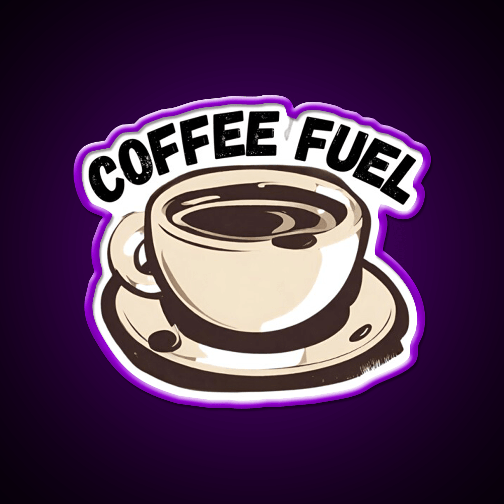Coffee Fuel Cafe Led Neon Sign Espresso Bar Art Rgb Color - Shineneon