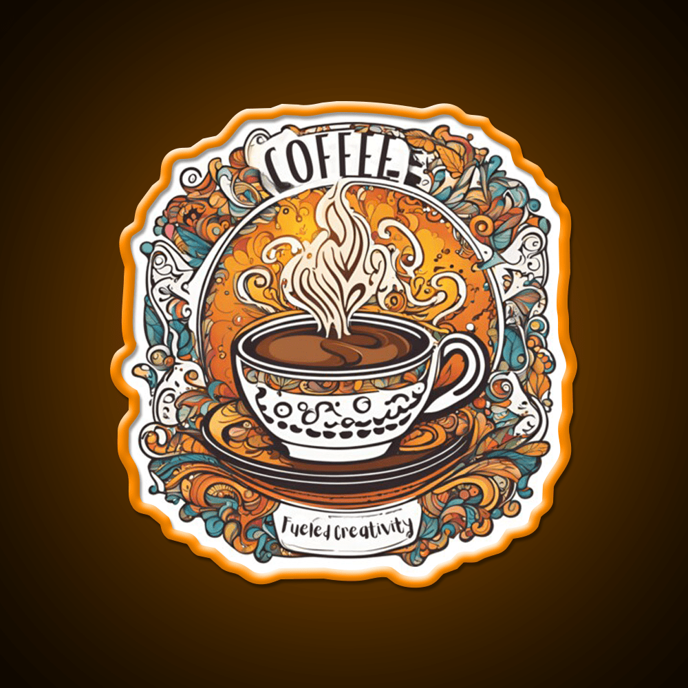 Coffee Fueled Creativity Cafe Led Neon Sign Espresso Bar Art Rgb Color - Shineneon