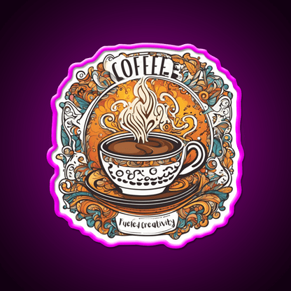 Coffee Fueled Creativity Cafe Led Neon Sign Espresso Bar Art Rgb Color - Shineneon