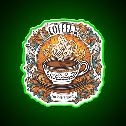 Coffee Fueled Creativity Cafe Led Neon Sign Espresso Bar Art Rgb Color - Shineneon