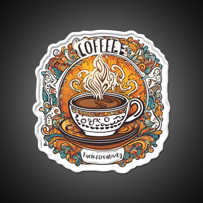 Coffee Fueled Creativity Cafe Led Neon Sign Espresso Bar Art Rgb Color