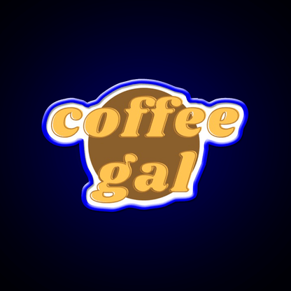 Coffee Gal Cafe Led Neon Sign Espresso Bar Art Rgb Color - Shineneon