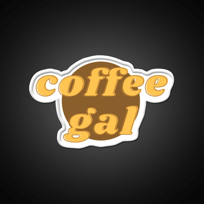 Coffee Gal Cafe Led Neon Sign Espresso Bar Art Rgb Color - Shineneon