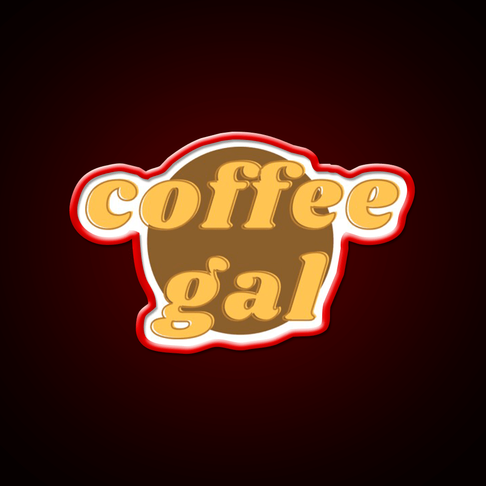 Coffee Gal Cafe Led Neon Sign Espresso Bar Art Rgb Color - Shineneon